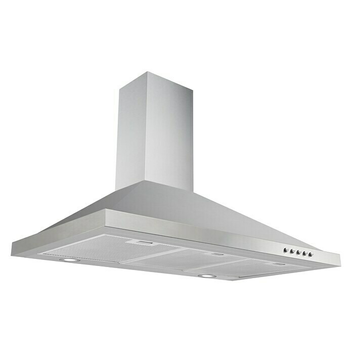Respekta Campana de pared (Ancho: 90 cm, Potencia de aire máx.: 621 m³/h en funcionamiento normal, Acero inoxidable)