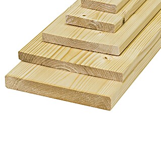 Glattkantbrett (L x B: 200 x 9,4 cm, Stärke: 1,9 cm, Fichte, Gehobelt)