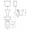 Stajaća WC školjka Delta S  (Bijele boje) | BAUHAUS