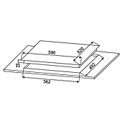 Respekta Kochfeld KM 4400 (Glaskeramik, Anzahl Kochfelder: 4)