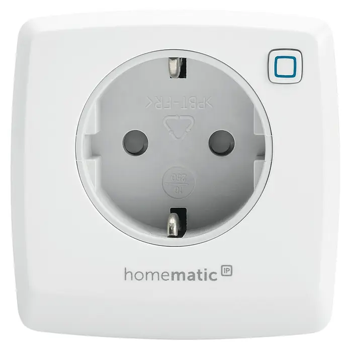 Homematic IP Smart-Steckdose HMIP-PS-2 - IP20, Weiß, 3.680 W, 13 A - Intelligente Homematic IP-Steckdose für die Automatisierung Ihres Zuhauses.