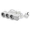 Legrand Base de enchufe múltiple Estándar (x 3, Gris, Longitud del cable: 1,5 m, IP20, Sin interruptor) | BAUHAUS