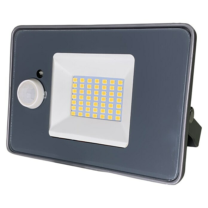 Profi Depot LED-Sensor-AußenwandleuchteL x B x H: 13,6 x 4,4 x 9,4 cm, Neutralweiß Diagonal View