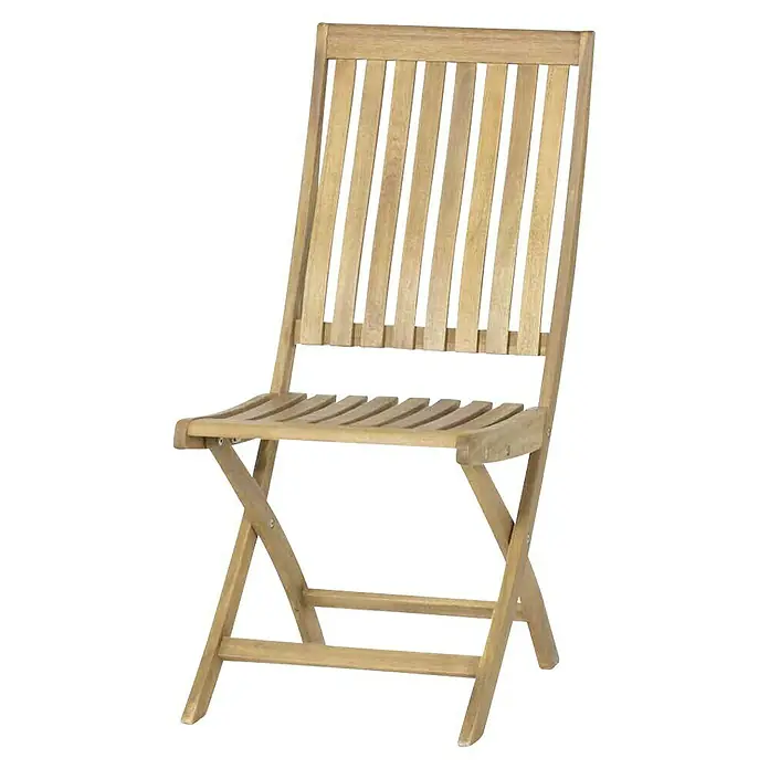Siena Garden Klappstuhl Paleros im Set - 2 Stk., B x T x H: 44 x 65 x 97 cm, Ohne Armlehnen - Holzklappstuhl für den Außenbereich. Dieser komfortable Gartenstuhl ist aus hochwertigem Holz gefertigt und lässt sich leicht verstauen.