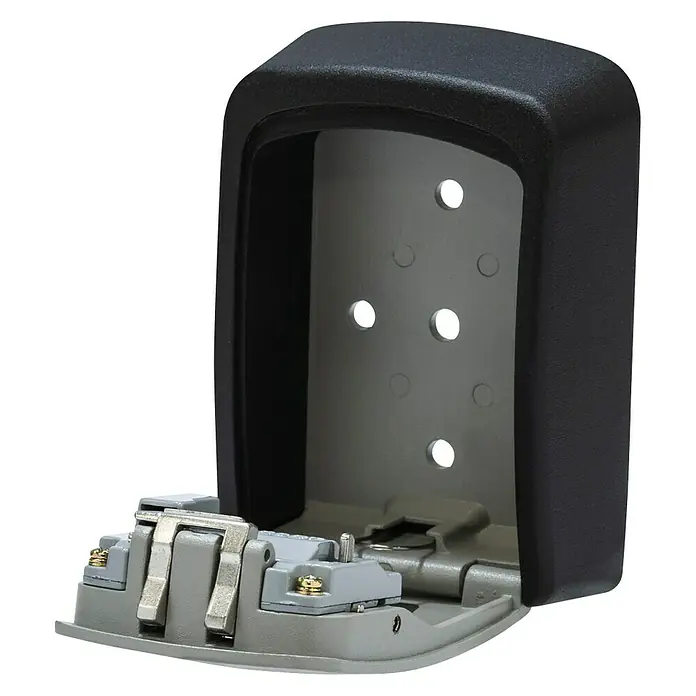Abus Schlüsselbox Key Garage 707 - Geeignet für: 7 Schlüssel, L x B x H: 39 x 88 x 120 mm, Ohne Bügel - Ein grauer und schwarzer Schlüsselsafe zur sicheren Aufbewahrung von Schlüsseln.