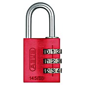 Abus Vorhängezahlenschloss Lock-Tag 145/30 (B x L: 31,5 x 15,5 mm, Aluminium, Anzahl Zahlenrollen: 3 Stk., Rot) | BAUHAUS