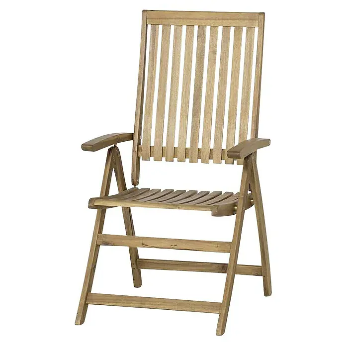 Siena Garden Gartenmöbel-Set Paleros - 5 -tlg., Akazienholz, Braun - Dieser robuste Gartensessel aus Holz mit Armlehnen lädt zum Verweilen im Freien ein und bietet einen komfortablen Sitzplatz.