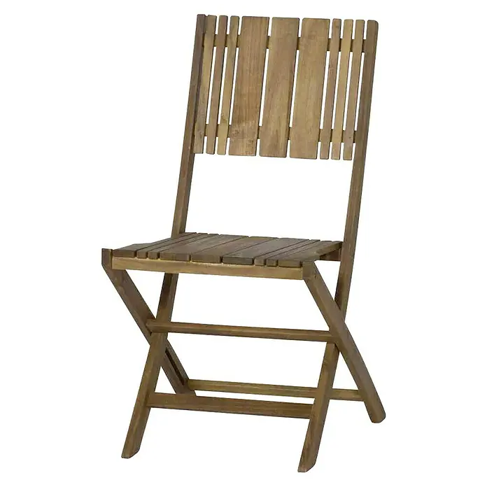 Siena Garden Balkonmöbel-Set Falun - 5 -tlg., Holz, Braun, Rückenlehne verstellbar, Ohne Armlehnen - Klappbarer Holzstuhl mit Lattenrost-Design für Sitzfläche und Rückenlehne, ideal für Garten oder Terrasse. Praktisch und stilvoll.