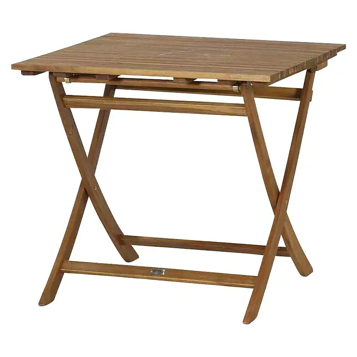 Siena Garden Balkonmöbel-Set Falun - 3 -tlg., Holz, Braun, Rückenlehne verstellbar, Mit Armlehnen - Dieser quadratische Klapptisch aus Akazienholz ist ideal für den Garten oder Balkon. Das robuste Holz sorgt für eine lange Lebensdauer.