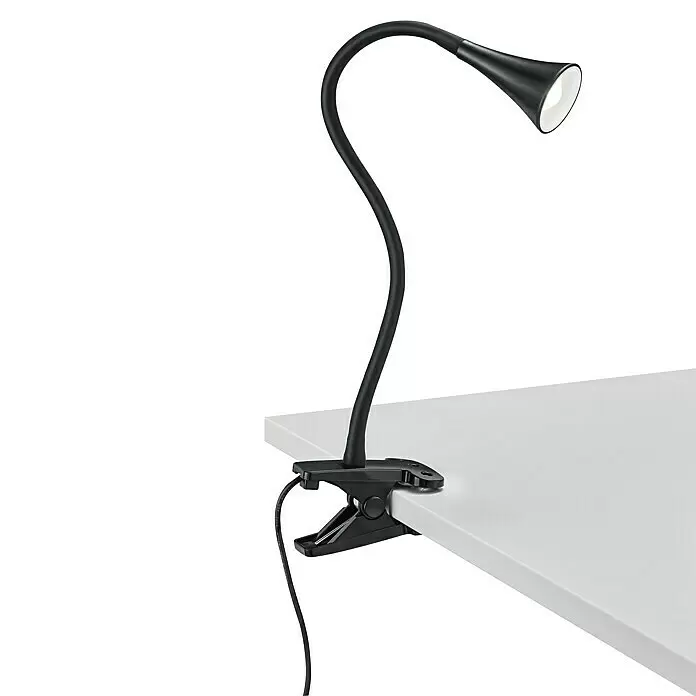 Reality Leuchten LED-Klemmleuchte Klemmleuchte - 3 W, Schwarz, Lichtfarbe: Warmweiß - Anwendungsbeispiel