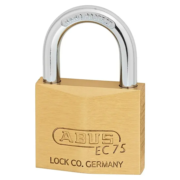 Abus Vorhängeschloss 75/30 Gleichschließend - B x H: 30 x 54 mm, Bügelstärke: 5 mm, Messing - ABUS EC 75 Vorhängeschloss mit Nano Protect-Technologie und hochwertiger Verarbeitung aus Deutschland für zuverlässigen Schutz.