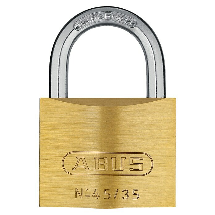 Abus Vorhängeschloss 45/35 (B x H: 33 x 47,5 mm, Bügelstärke: 5 mm, Messing, Anzahl Schlüssel: 2 Stk.)