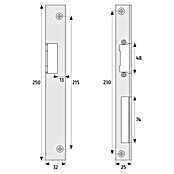 Abus Winkelschließblech WST R HG (DIN Anschlag: DIN-R, L x B x H: 250 x 40 x 20 mm) | BAUHAUS