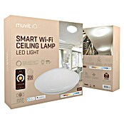 Muvit iO Plafón LED redondo WIFI Blanco (18 W, Ø x Al: 33 x 9 cm, Blanco frío) | BAUHAUS