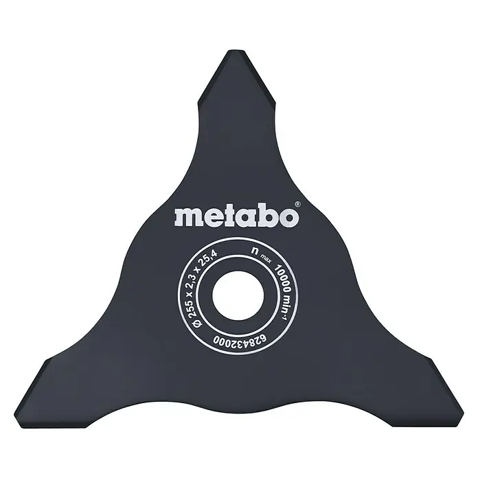 Metabo 3-Zahn-Dickichtmesser - Passend für: die Akku-Freischneider FSD und FSB 36-18 LTX BL 40 - Metabo Grasschneideblatt: Dreieckige Klinge für effizientes Grasschneiden. Robustes Design für zuverlässige Leistung im Garten.