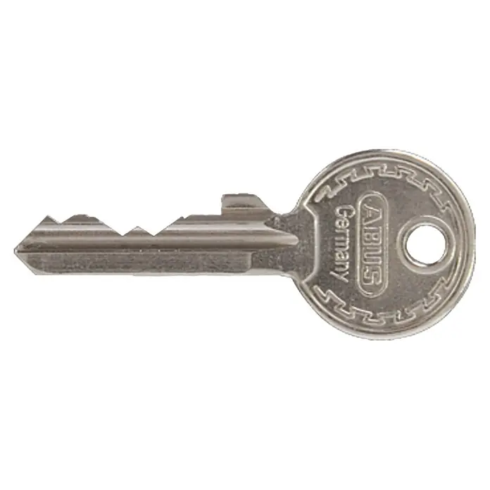 Abus Diskusschloss Lock-Tag 24IB/60 - B x H: 60 x 60 mm, Bügelstärke: 8 mm, Sicherheitsstufe: 7 - ABUS-Schlüssel, hergestellt in Deutschland, mit markanter Form und gefrästen Zacken für Sicherheitsschlösser.