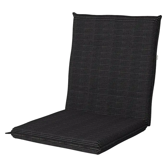 Doppler Gartenmöbel-Auflage - Niederlehner, Anthrazit, L x B x H: 100 x 48 x 6 cm, Baumwoll-Polyester-Mischgewebe - Schwarzes, strukturiertes Hochlehner-Sitzkissen für bequemes Sitzen im Garten oder auf der Terrasse. Das ideale Accessoire für Ihre Gartenmöbel.