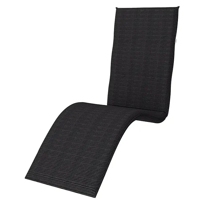 Doppler Gartenmöbel-Auflage - Relaxsesselauflage, Anthrazit, L x B x H: 170 x 48 x 6 cm, Baumwoll-Polyester-Mischgewebe - Schwarze Liege mit verstellbarer Rückenlehne, ideal zum Entspannen im Garten oder am Pool. Das wetterfeste Material sorgt für Langlebigkeit.