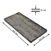 Walteco Rusticline Regalboden Tube (L x B x H: 60 x 25 x 2,5 cm, Eiche) | BAUHAUS