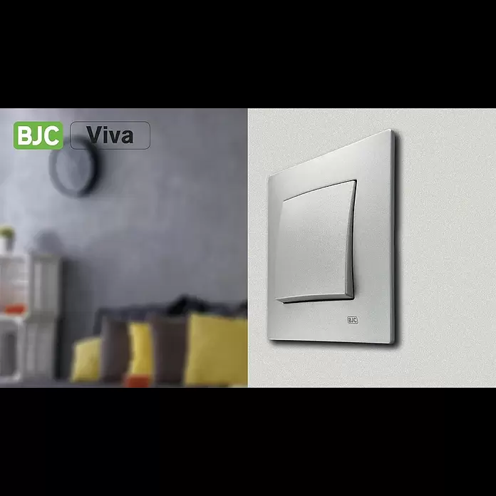 BJC Viva Tapa para mecanismo - Blanco, Metal, Instalación empotrada - Serie Viva BJC