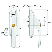 Abus Alarm-Fenstergriff FG300 (Silber) | BAUHAUS