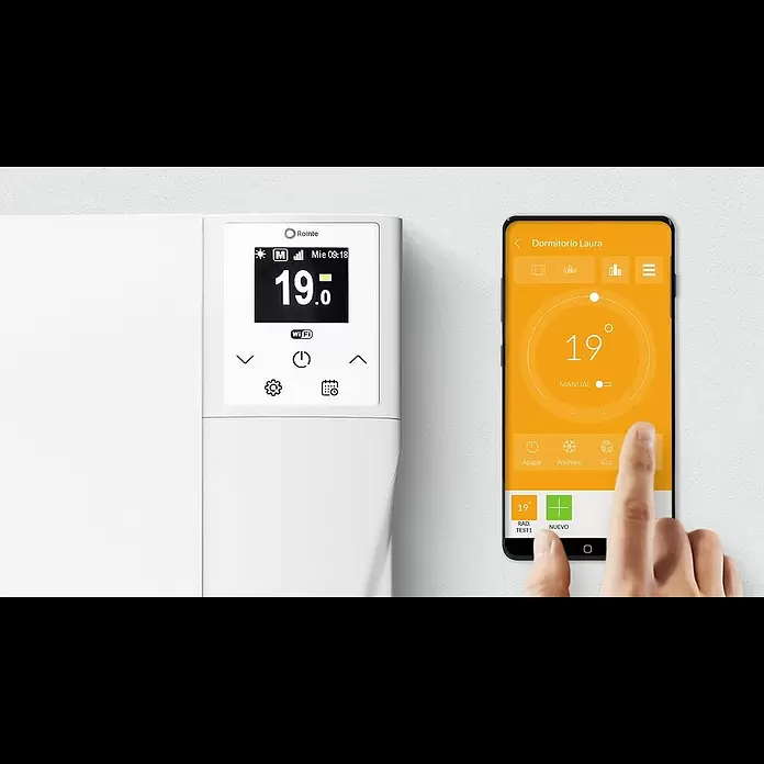 Rointe Emisor térmico Olympia Wifi - 500 W, Blanco, 120 x 34,5 x 57,5 cm, Cerámico - Proceso de emparejamiento Rointe LITE con radiadores Olympia