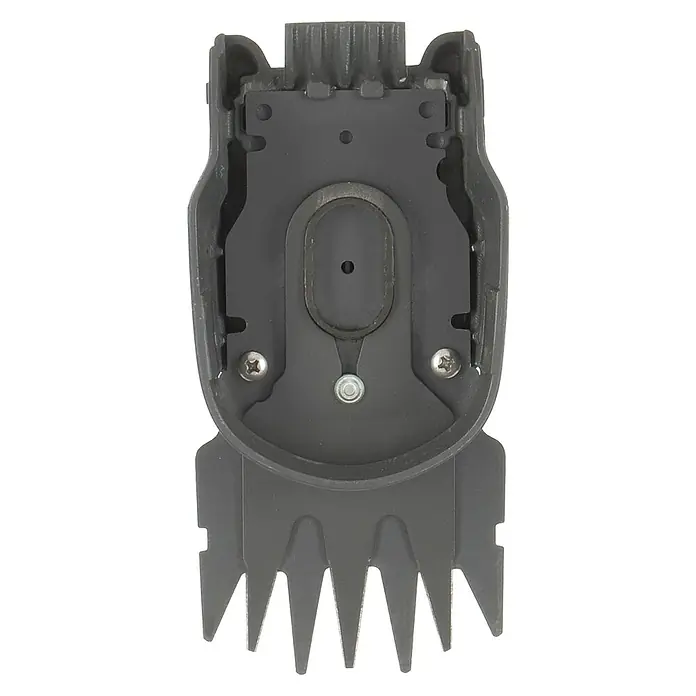 Gardena Ersatzmesser - Passend für: Gardena ClassicCut Akku-Grasschere, Gardena ComfortCut Akku-Grasschere - Nahaufnahme eines Grasscheren-Aufsatzes, der ein präzises Trimmen von Rasenkanten ermöglicht. Das Zubehörteil ist schwarz.