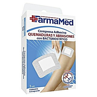 FarmaMed Compresa adhesiva (3 ud., Específico para: Quemaduras y abrasiones)