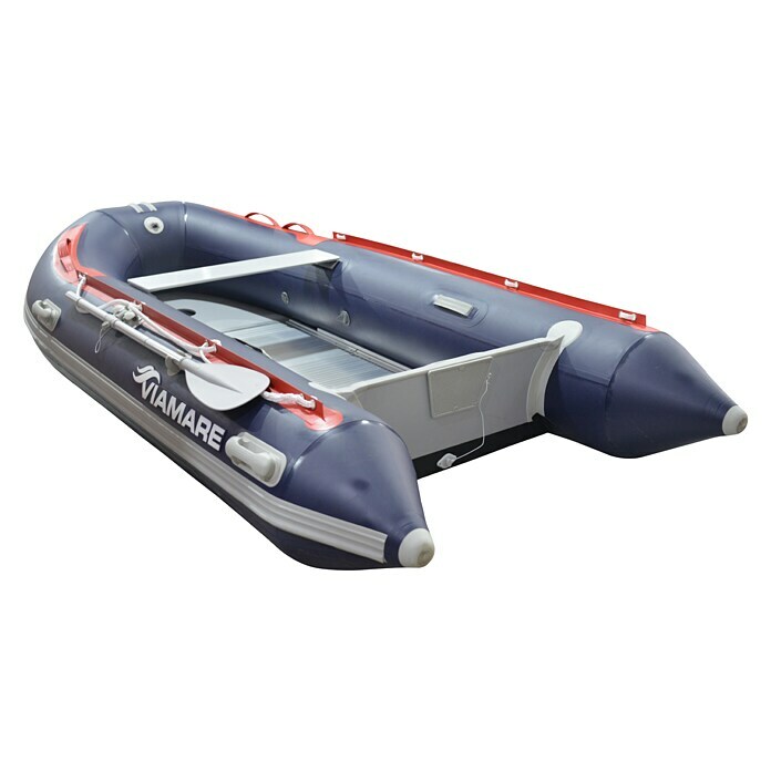 Viamare Schlauchboot 330 S AluL x B x H: 330 x 162 x 44 cm, Geeignet für: 4+1 Personen, Nutzlast: 650 kg, Rot/Blau Diagonal View