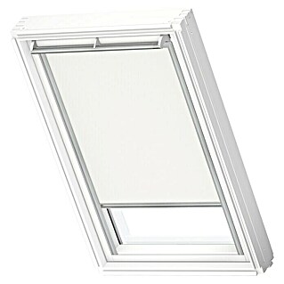 Velux Dachfensterrollo DKU 608 1025 (Farbe: Weiß - 1025, Farbe Schiene: Aluminium, Manuell)