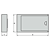 Basi Schlüsselbox SBO 210 (L x B x H: 115 x 56 x 22 mm, Schwarz) | BAUHAUS