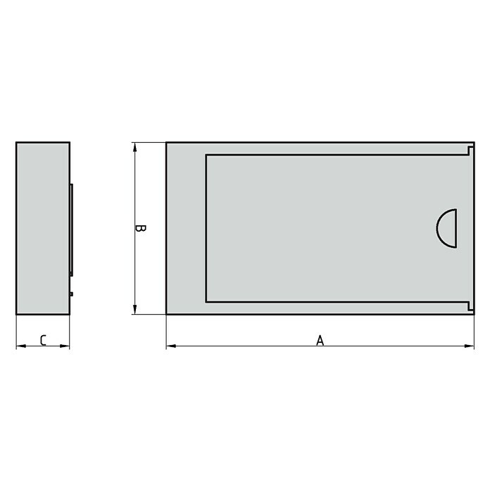 Basi Schlüsselbox SBO 210L x B x H: 75 x 46 x 16 mm, Schwarz Sketch