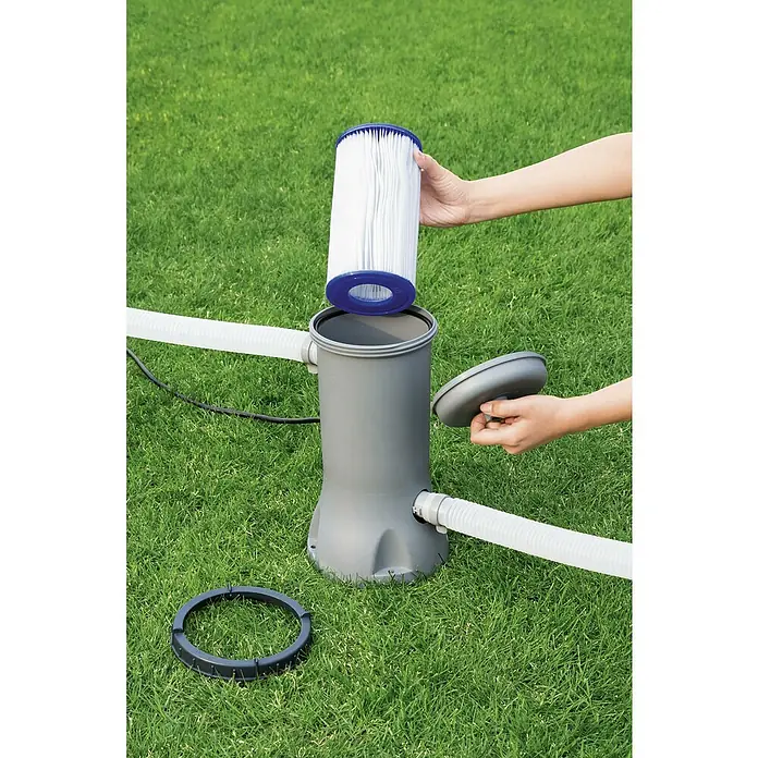 Bestway Filterkartusche Gr. III - Ø x H: 10,6 x 20,3 cm - Poolfilter-Pumpe zur Reinigung und Filtration von Poolwasser, inklusive Filterkartusche für sauberes Wasser.