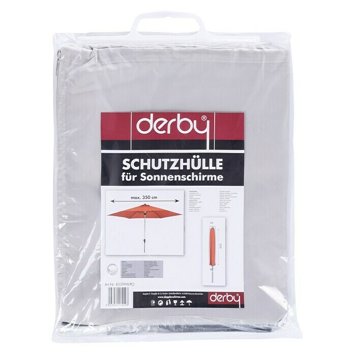 Derby Schirm-SchutzhüllePassend für: Sonnenschirme bis 350 cm Front View