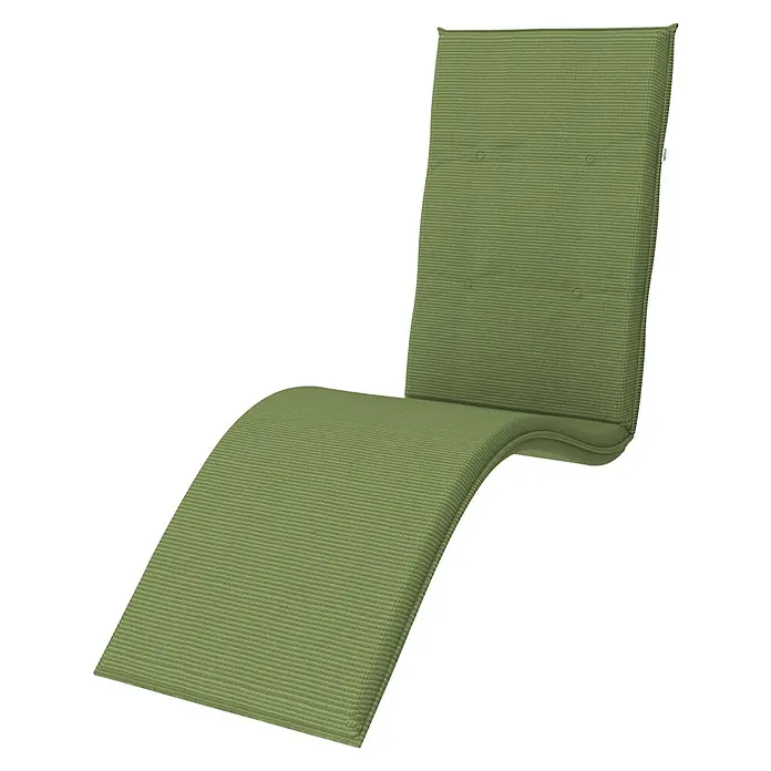 Doppler Gartenmöbel-Auflage Star - Relaxsesselauflage, Grün, L x B x H: 170 x 48 x 6 cm, Dralon - Bequeme grüne Liegenauflage für entspannte Stunden im Garten. Die Liege ist gepolstert und bietet hohen Komfort im Freien.