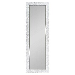 Rahmenspiegel Vicky (50 x 150 cm, Weiß-Chrom, Kunststoff)
