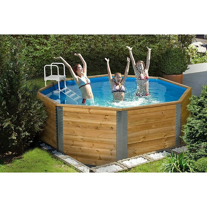 Weka Massivholzpool La GomeraL x B x H: 310 x 310 x 116 cm, Holz, 7,5 m³ Use Shot