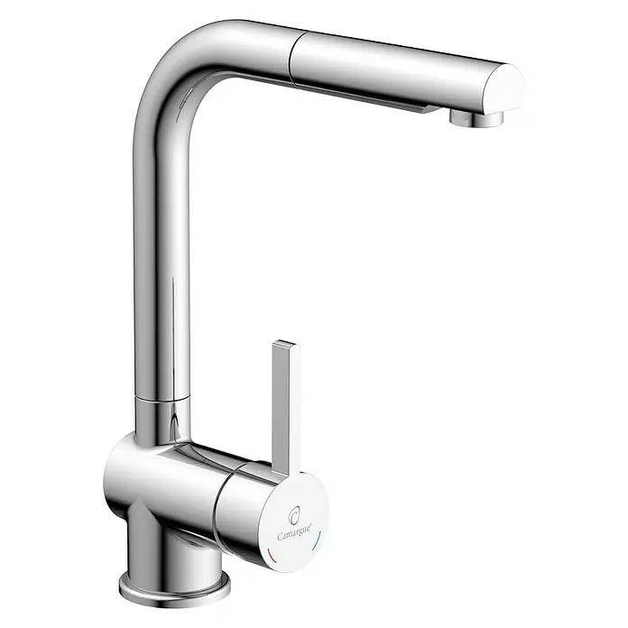 Camargue Spültischarmatur Adria - Chrom, Glänzend - Glänzender Camargue Küchenarmatur mit schwenkbarem Auslauf. Elegantes Design und hohe Funktionalität für jede moderne Küche.