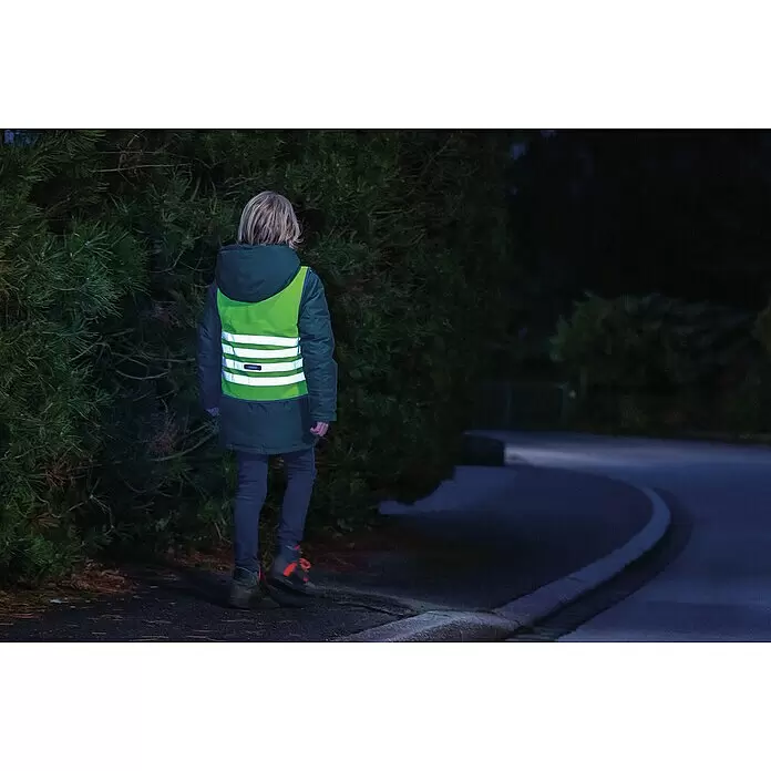 Abus Kinder- & Jugendwarnweste Leon - Gelb, Größe: S 48 – 54 cm - Anwendungsbeispiel