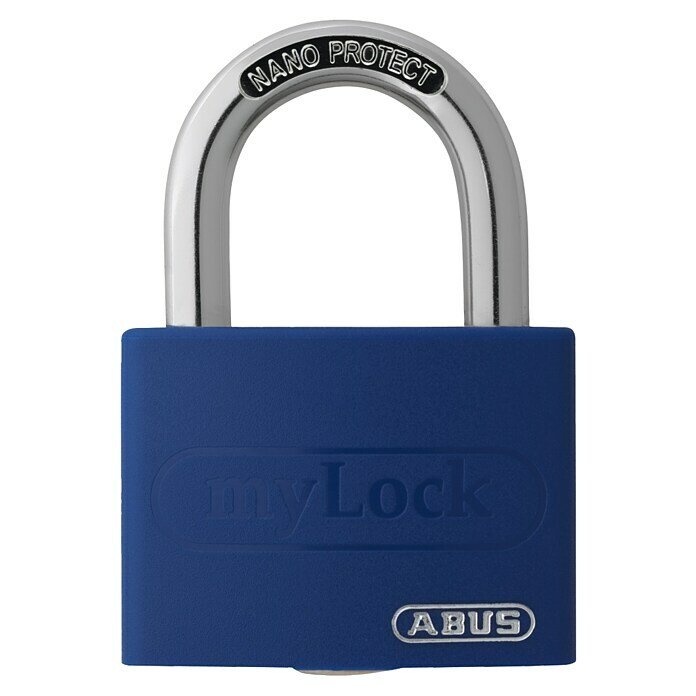 Abus Vorhängeschloss T65AL/40 (B x H: 43 x 62 mm, Bügelstärke: 6,5 mm, Aluminium, Blau) | BAUHAUS