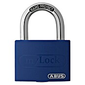 Abus Vorhängeschloss T65AL/40 (B x H: 43 x 62 mm, Bügelstärke: 6,5 mm, Aluminium, Blau) | BAUHAUS