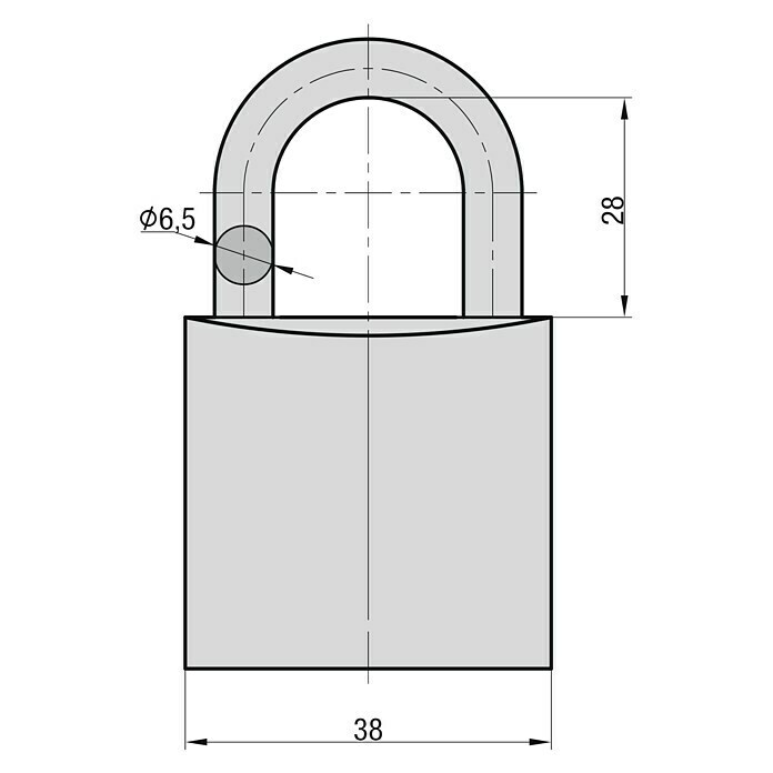 Basi Vorhängeschloss VHS 619 (Grün, Aluminium, Bügelstärke: 6,5 mm) | BAUHAUS