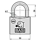 Basi Vorhängeschloss VHS 630 (Bügelstärke: 7 mm, Material Bügel: Stahl) | BAUHAUS