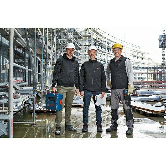 Bosch Professional Arbeitsweste GHV beheizbar (2 -tlg., Akkuspannung: 12 V,  S) | BAUHAUS