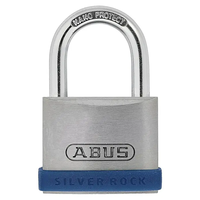 Abus Vorhängeschloss Silver Rock 5/40 Gleichschließend - B x H: 42,4 x 64,8 mm, Bügelstärke: 6,5 mm, Zink - ABUS Silver Rock Vorhängeschloss mit Nano Protect Bügel für erhöhten Schutz vor Korrosion und Witterungseinflüssen.