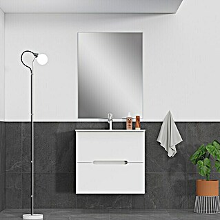 Mueble de lavabo India (L x An x Al: 39 x 60 x 54,5 cm, Blanco)