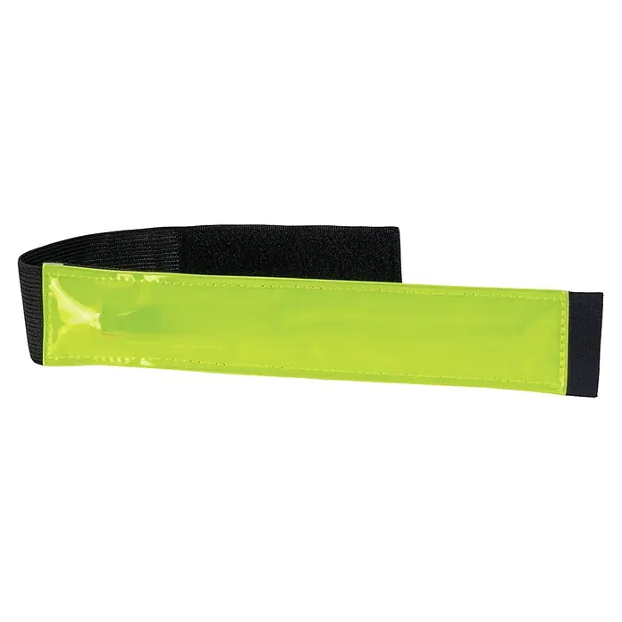 Abus LED-Armband Till - Gelb - Gelbes, reflektierendes Sicherheitsarmband mit schwarzem, elastischem Band für verbesserte Sichtbarkeit und Sicherheit im Dunkeln.
