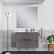 Mueble de lavabo India (L x An x Al: 39 x 80 x 54 cm, Gris ceniza, Mate)