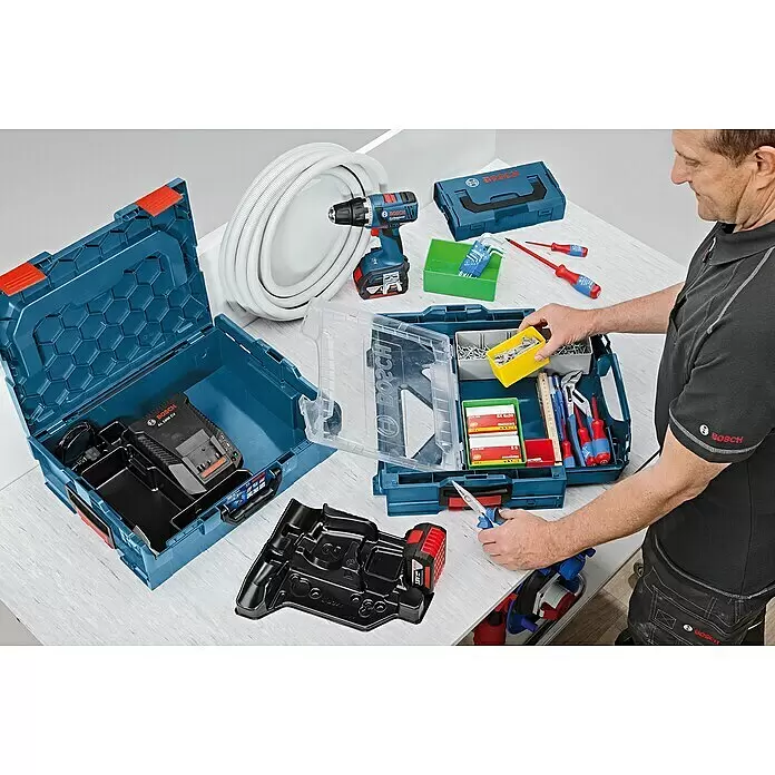 Bosch Professional Aufbewahrungseinlage für L-Boxx 136 - GDR/GSB/GSR 18V-LI HX Professional, 63 x 311 x 240 mm - Anwendungsbeispiel