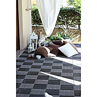 Klickfliese Mixtile (WPC, 40 x 40 x 4,5 cm, Anthrazit, 1 Stk.)
